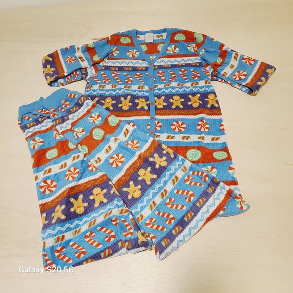 Secret Treasures Women's One-Piece Pajama's Multi-Color Size Large Pre-Owned - Picture 14 of 14